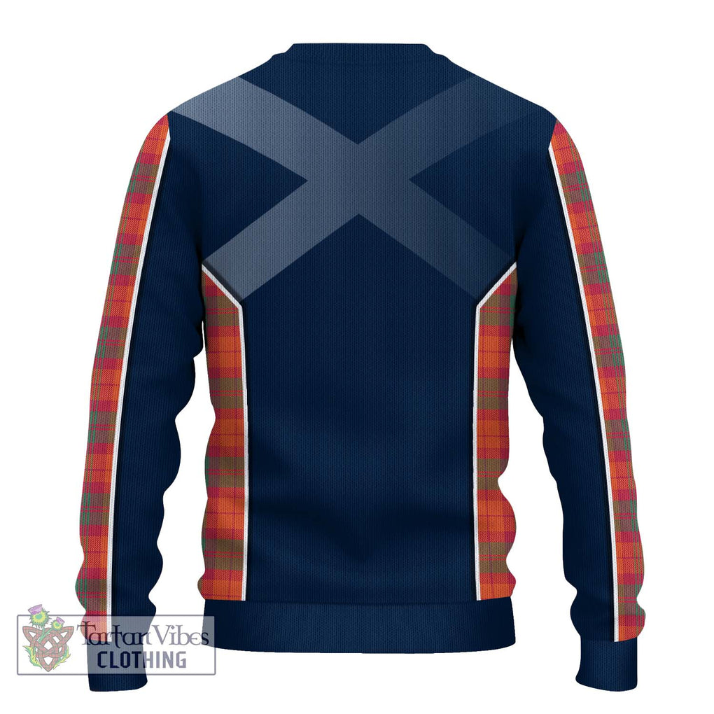 MacNab Ancient Tartan Knitted Sweater with Family Crest and Lion Rampant Vibes Sport Style - Tartan Vibes Clothing