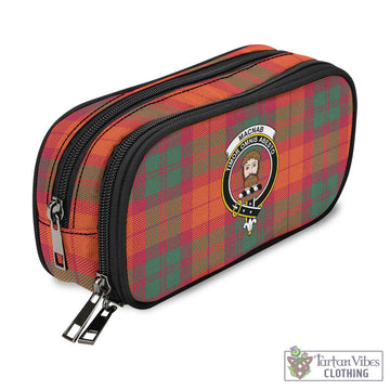 MacNab Ancient Tartan Pen and Pencil Case with Family Crest