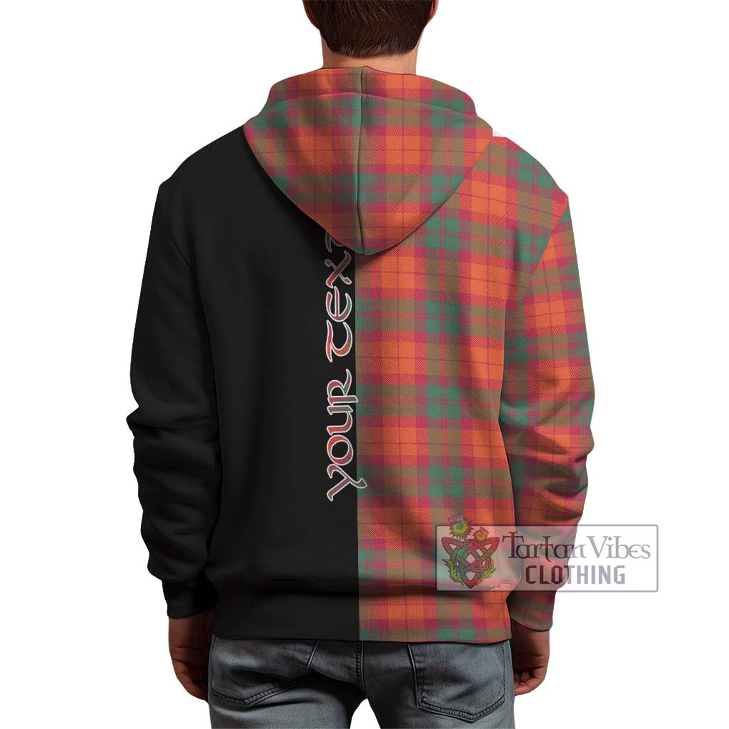 MacNab Ancient Tartan Hoodie with Family Crest and Half Of Me Style - Tartanvibesclothing Shop