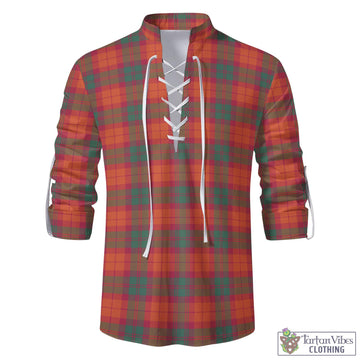 MacNab Ancient Tartan Men's Scottish Traditional Jacobite Ghillie Kilt Shirt