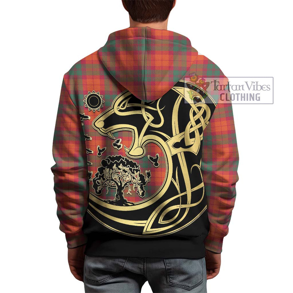 MacNab Ancient Tartan Hoodie with Family Crest Celtic Wolf Style - Tartan Vibes Clothing