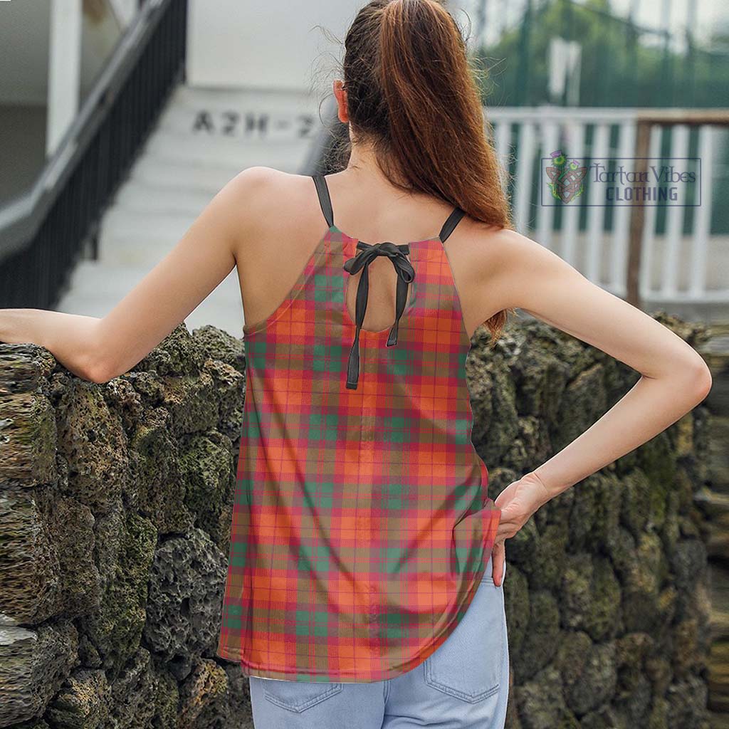 Tartan Vibes Clothing MacNab Ancient Tartan Loose Halter Neck Camisole