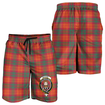 MacNab Ancient Tartan Mens Shorts with Family Crest