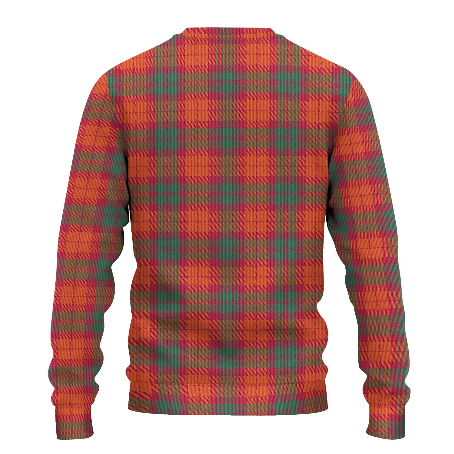 MacNab Ancient Tartan Knitted Sweater with Family Crest - Tartanvibesclothing