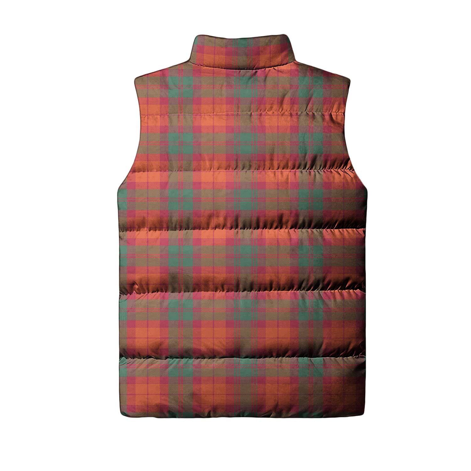 MacNab Ancient Tartan Sleeveless Puffer Jacket with Family Crest - Tartanvibesclothing