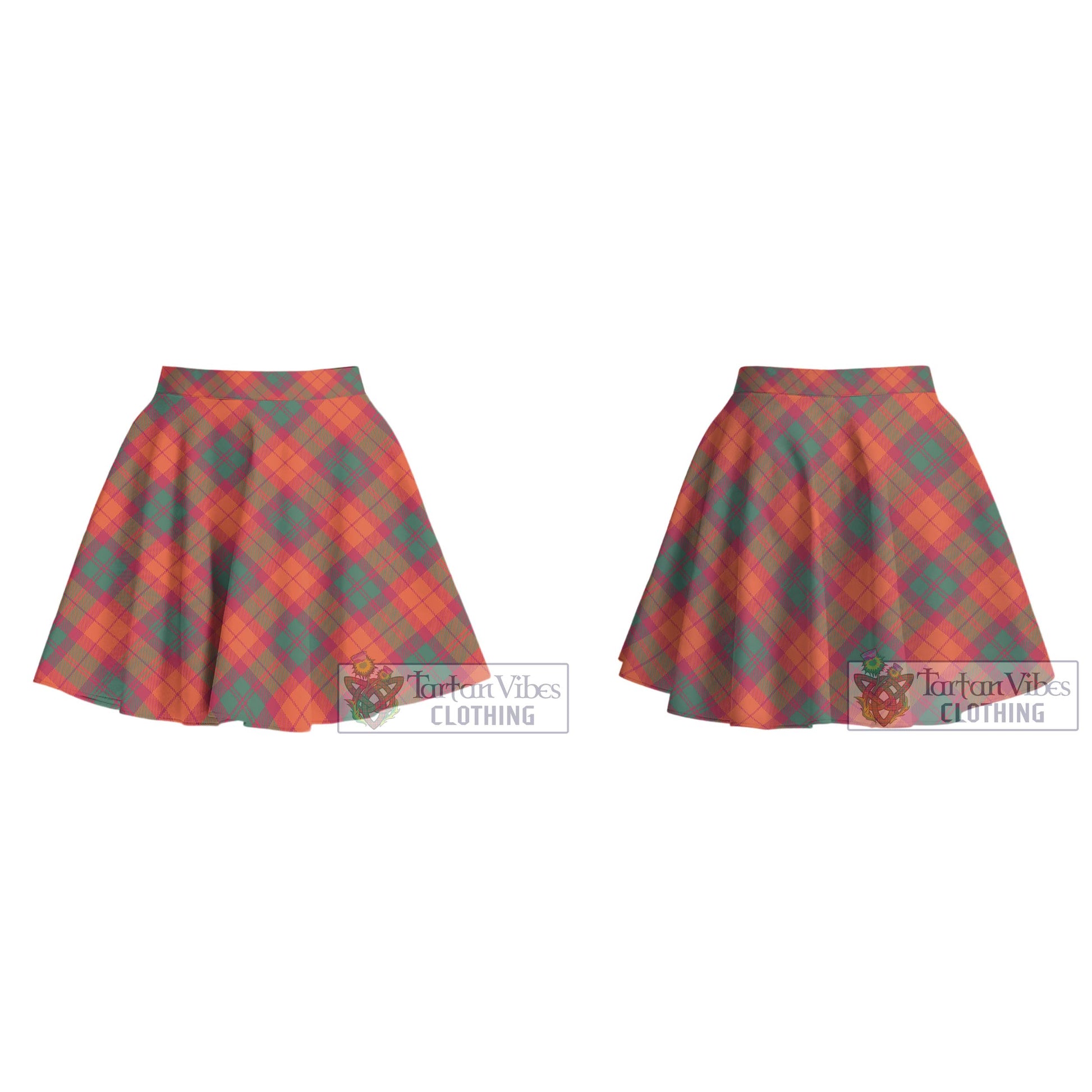 Tartan Vibes Clothing MacNab Ancient Tartan Women's Plated Mini Skirt