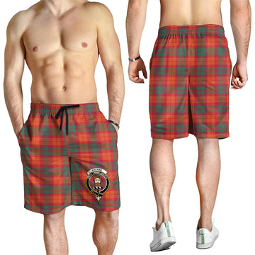 MacNab Ancient Tartan Mens Shorts with Family Crest