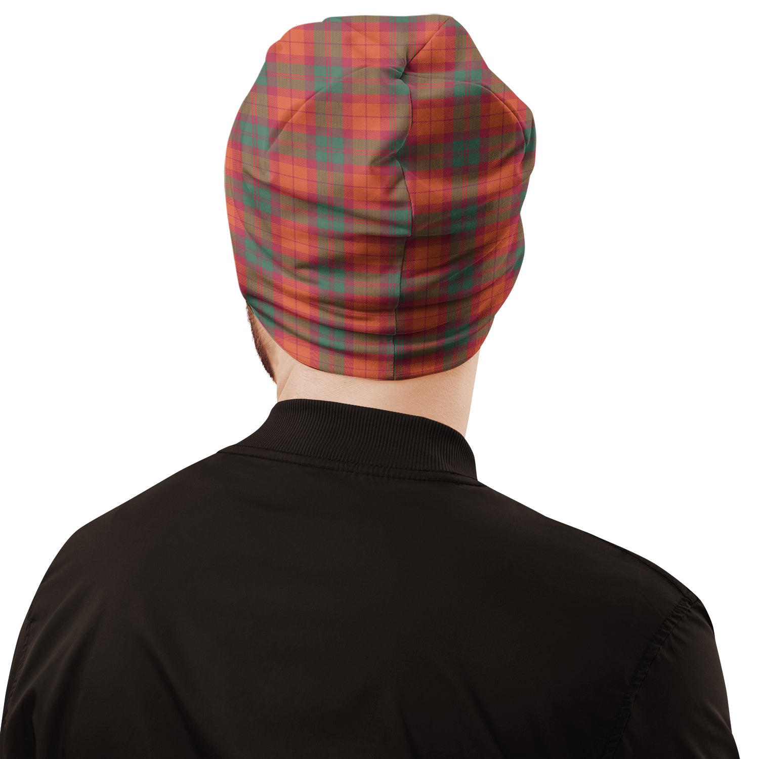 MacNab Ancient Tartan Beanies Hat with Family Crest - Tartan Vibes Clothing