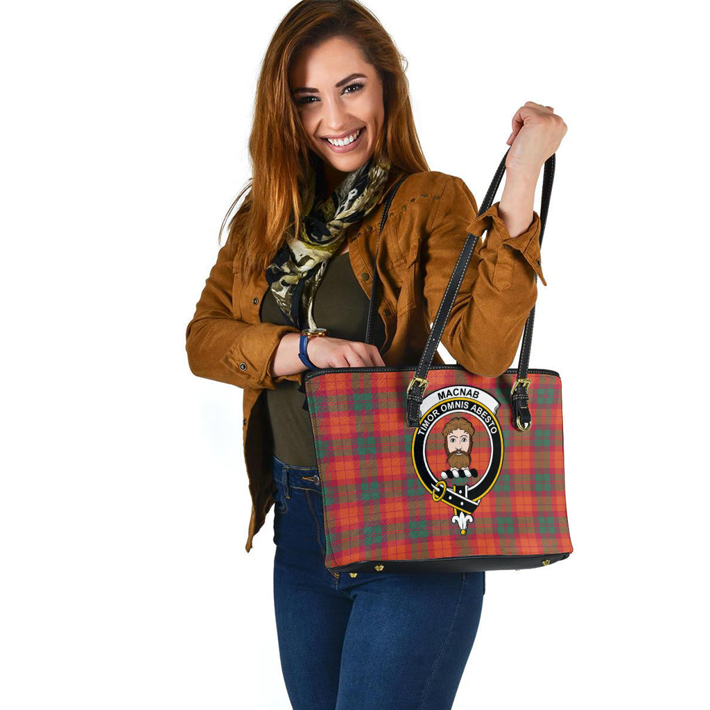 macnab-ancient-tartan-leather-tote-bag-with-family-crest