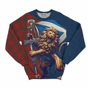 MacNab (McNab) Tartan Family Crest Sweatshirt with Scottish Majestic Lion