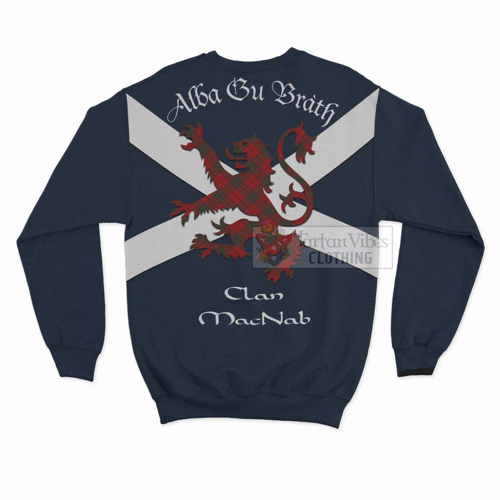 Tartan Vibes Clothing MacNab (McNab) Tartan Lion Rampant Sweatshirt – Proudly Display Your Heritage with Alba Gu Brath and Clan Name