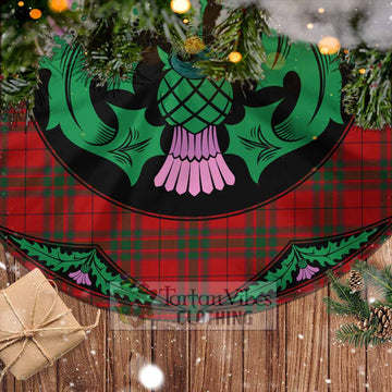 MacNab (McNab) Tartan Christmas Tree Skirt Scottish Thistle Style