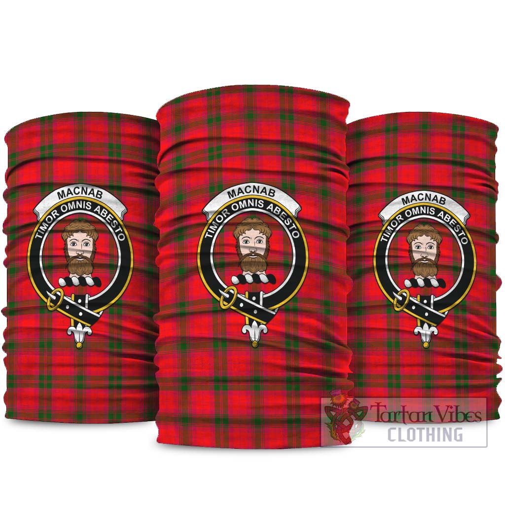 MacNab Modern Tartan Neck Gaiters, Tartan Bandanas, Tartan Head Band with Family Crest