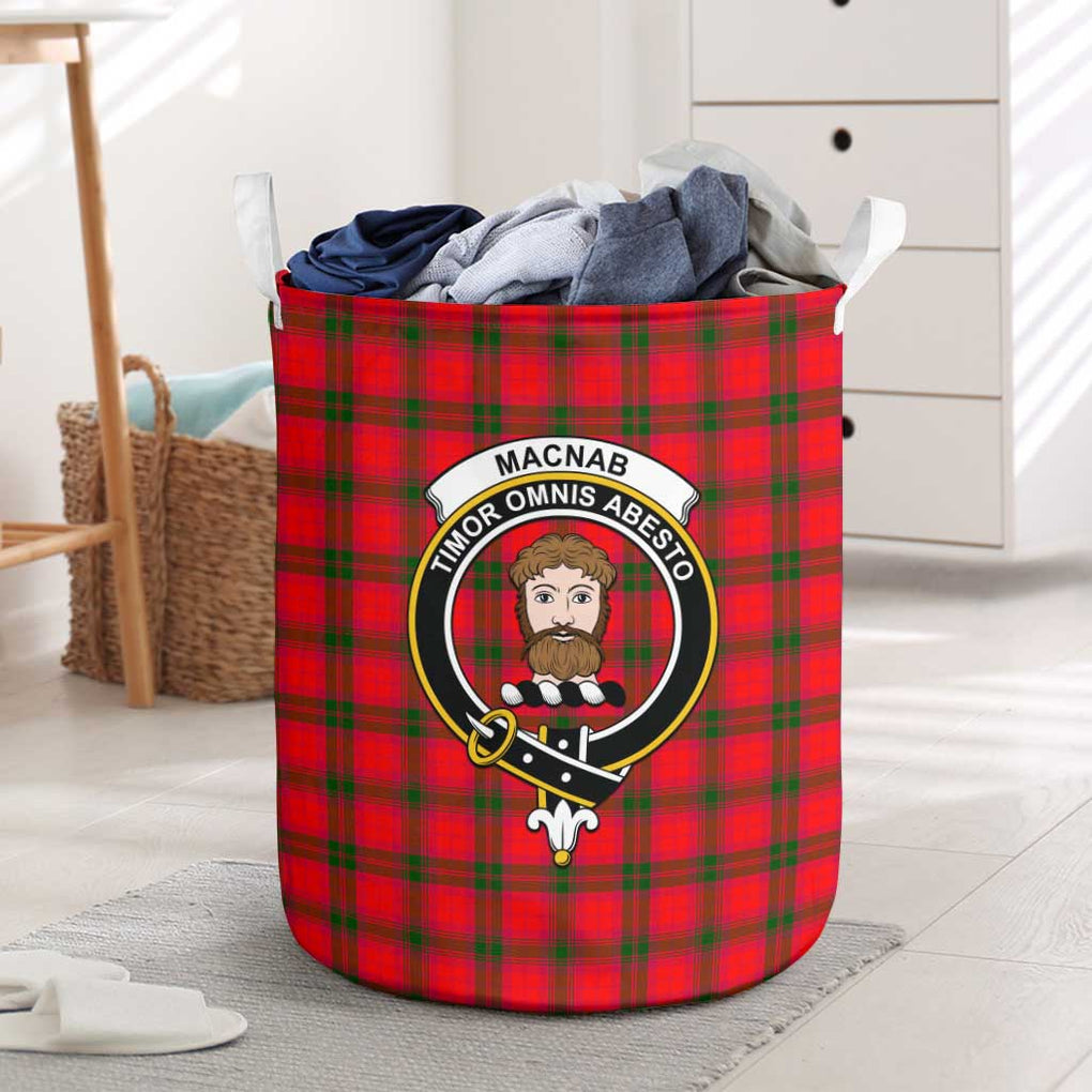 MacNab Modern Tartan Laundry Basket with Family Crest One Size - Tartanvibesclothing Shop