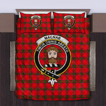 MacNab Modern Tartan Quilt Bed Set with Family Crest