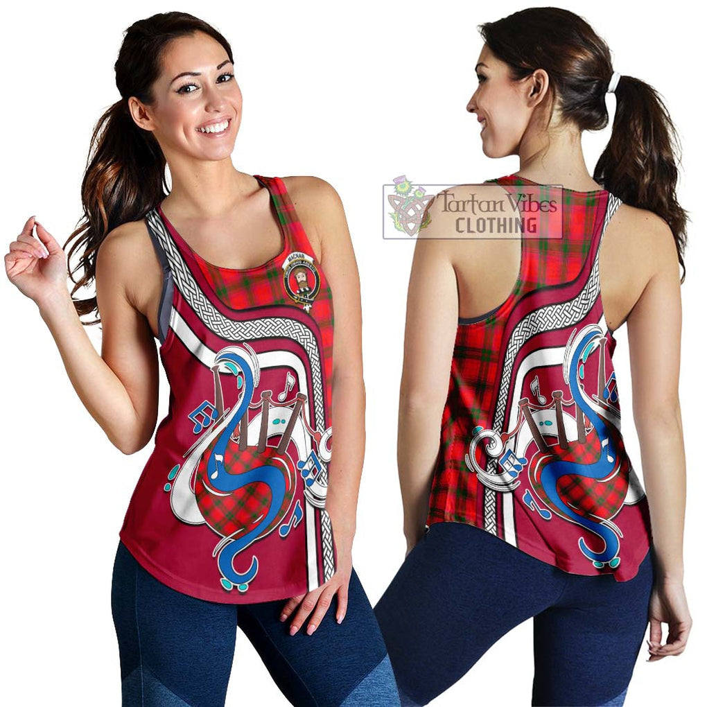 MacNab Modern Tartan Women's Racerback Tanks with Epic Bagpipe Style 4XL - Tartanvibesclothing Shop