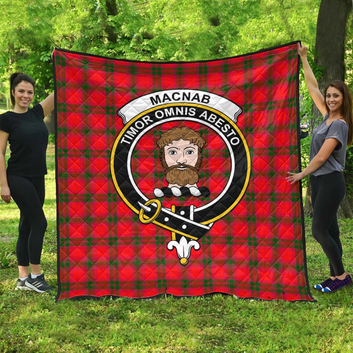 macnab-modern-tartan-quilt-with-family-crest