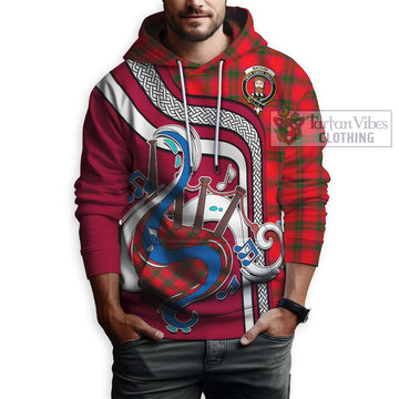 MacNab Modern Tartan Hoodie with Epic Bagpipe Style