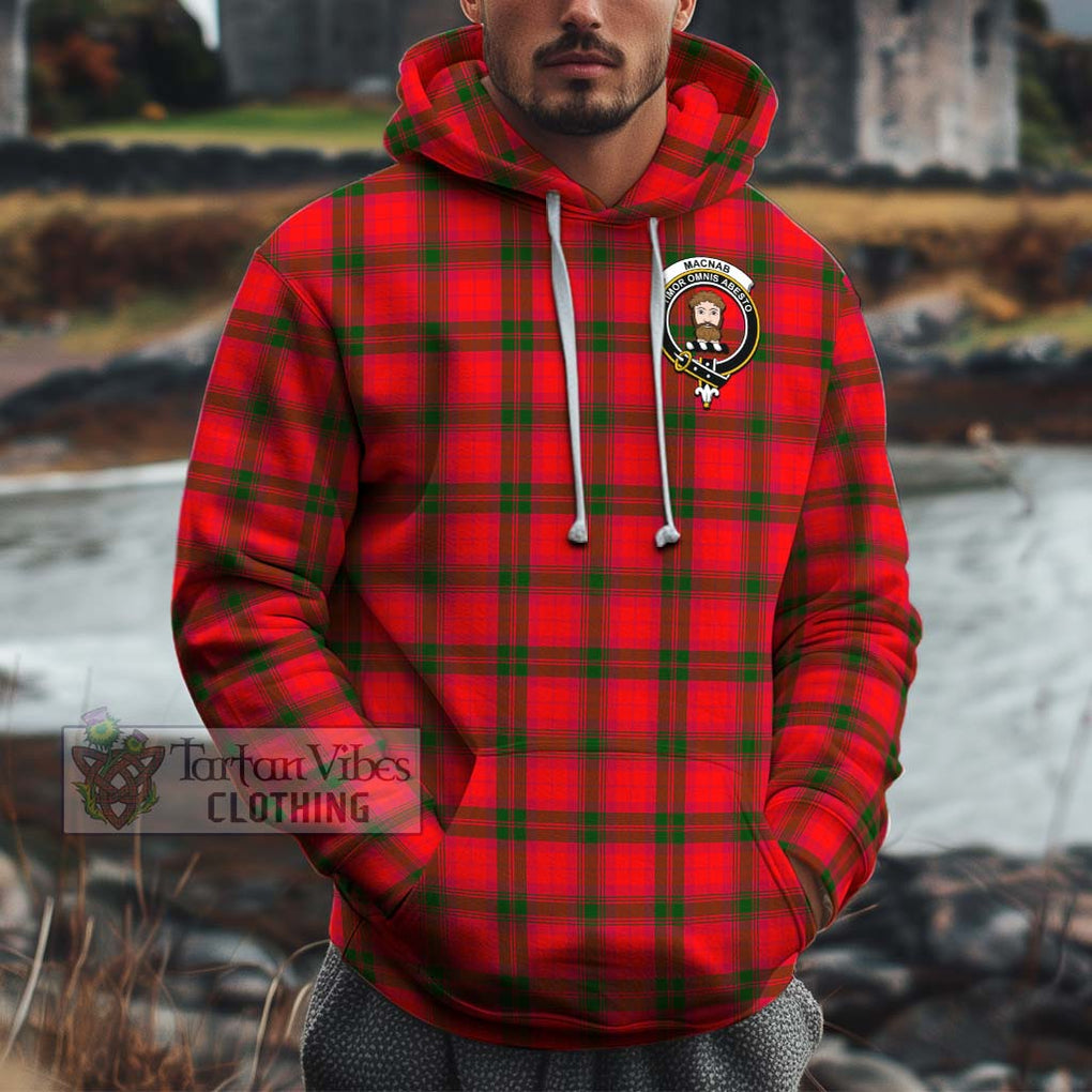 MacNab Modern Tartan Cotton Hoodie with Family Crest Pullover Hoodie XS - Tartan Vibes Clothing