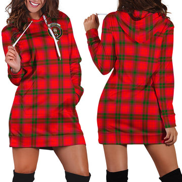 MacNab Modern Tartan Hoodie Dress with Family Crest