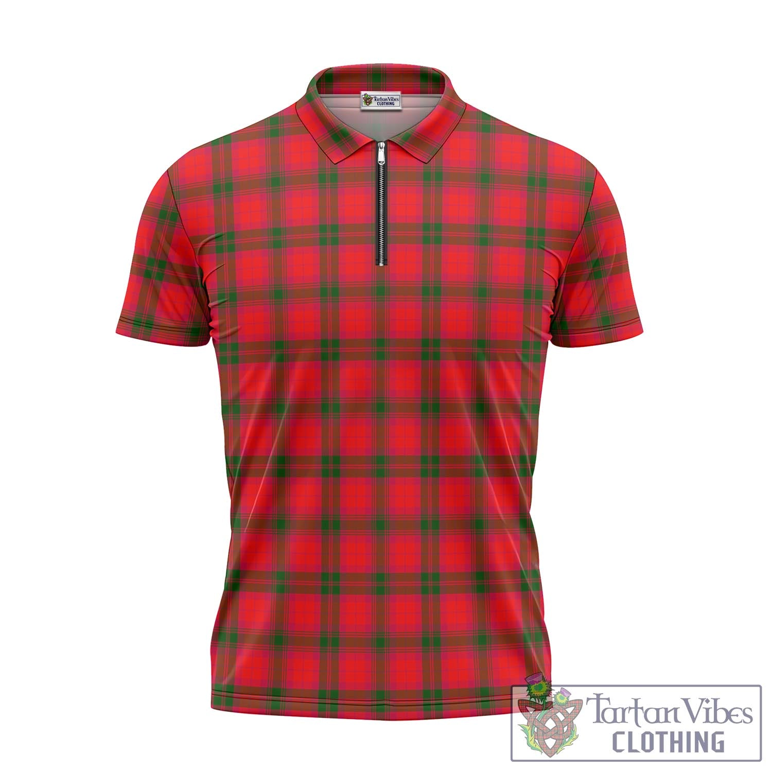 Tartan Vibes Clothing MacNab Modern Tartan Zipper Polo Shirt