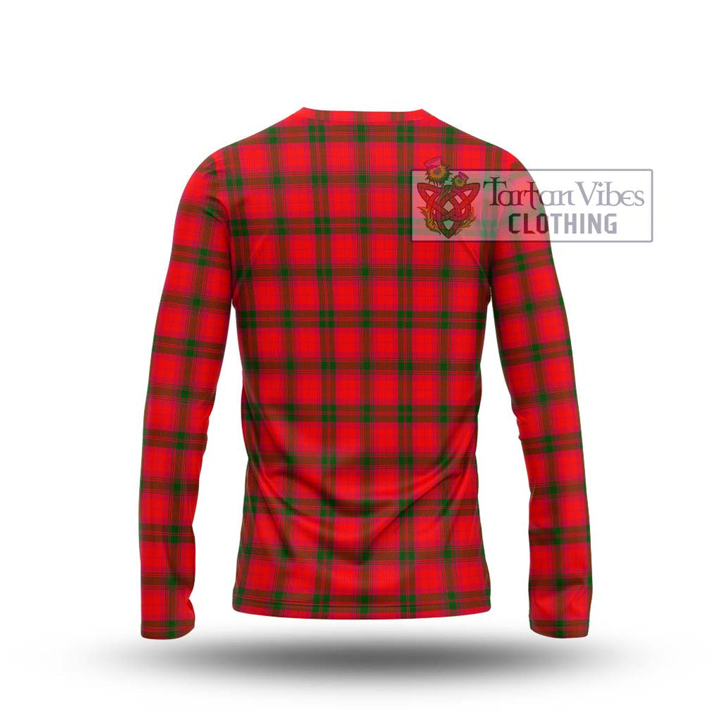 MacNab Modern Tartan Long Sleeve T-Shirt with Family Crest DNA In Me Style - Tartanvibesclothing Shop