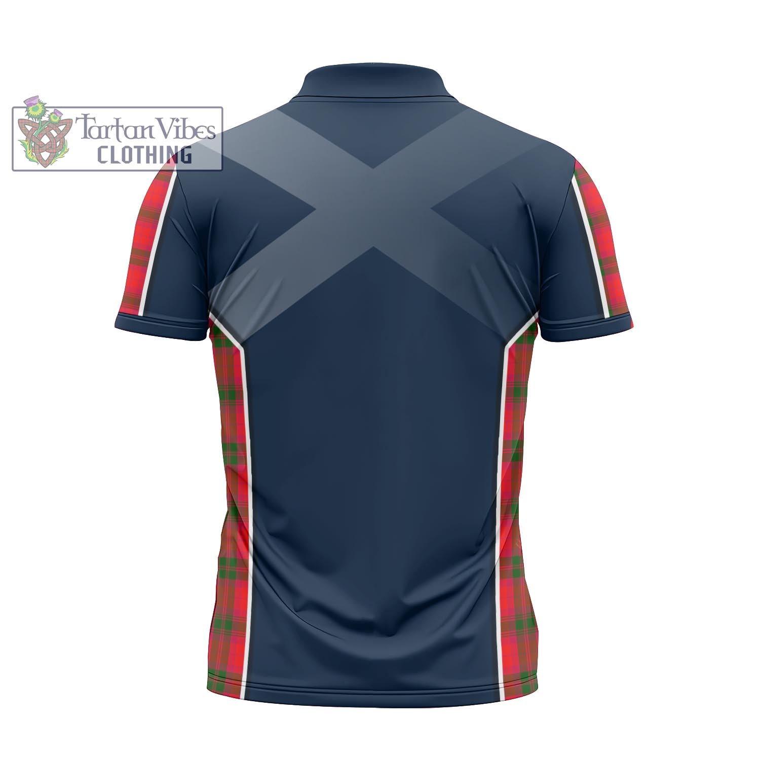 Tartan Vibes Clothing MacNab Modern Tartan Zipper Polo Shirt with Family Crest and Lion Rampant Vibes Sport Style