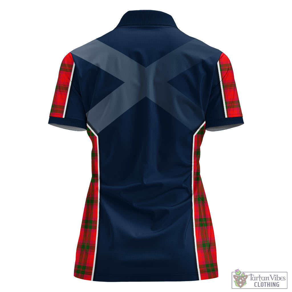 MacNab Modern Tartan Women's Polo Shirt with Family Crest and Lion Rampant Vibes Sport Style - Tartan Vibes Clothing