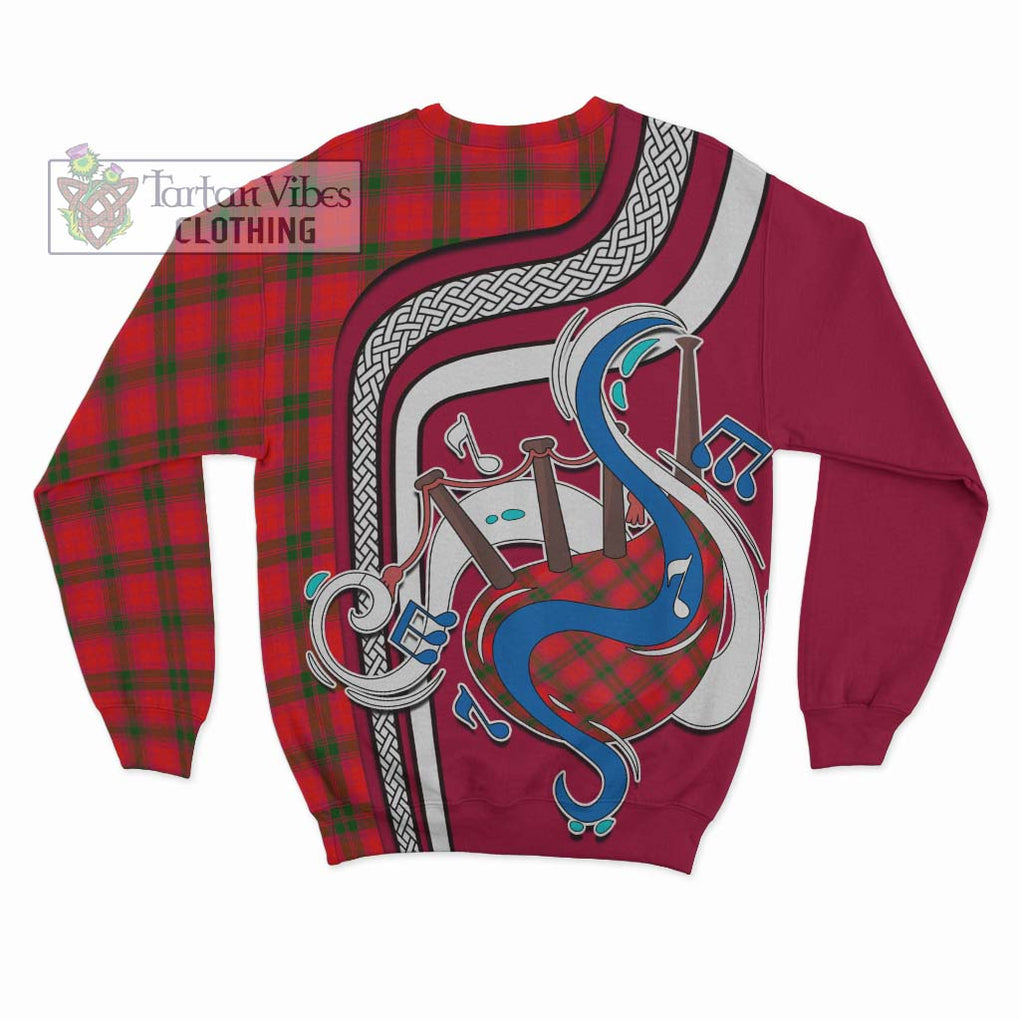 Tartan Vibes Clothing MacNab Modern Tartan Sweatshirt with Epic Bagpipe Style