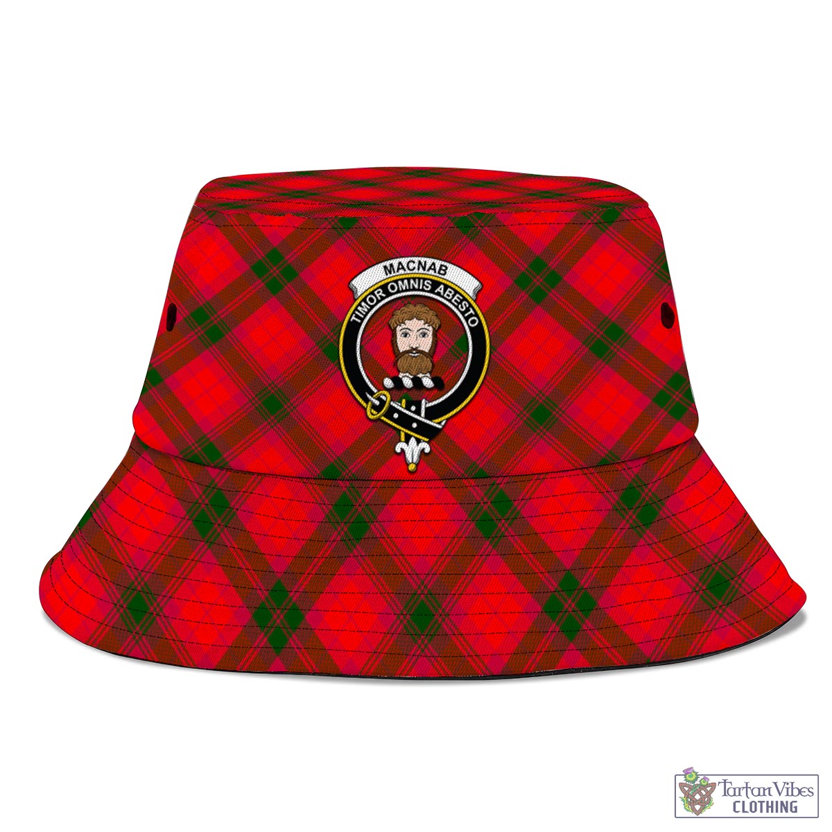 Tartan Vibes Clothing MacNab Modern Tartan Bucket Hat with Family Crest