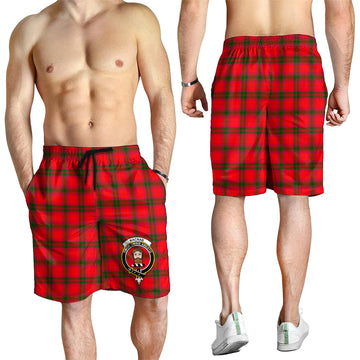 MacNab Modern Tartan Mens Shorts with Family Crest