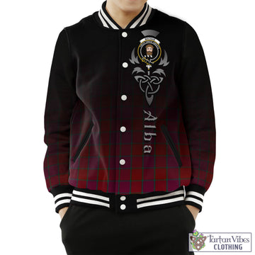 MacNab Old Tartan Baseball Jacket Featuring Alba Gu Brath Family Crest Celtic Inspired