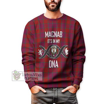 MacNab Old Tartan Sweatshirt with Family Crest DNA In Me Style