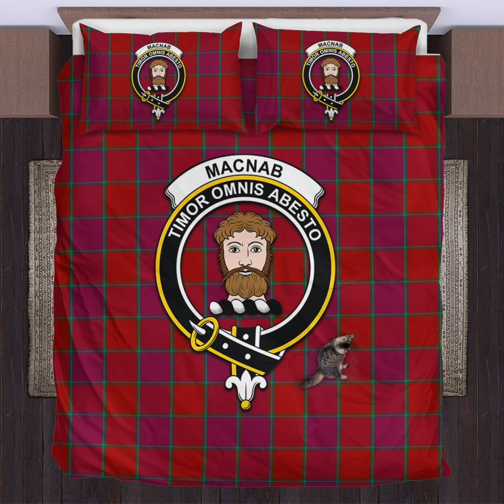 MacNab Old Tartan Bedding Set with Family Crest US Bedding Set - Tartan Vibes Clothing