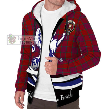 MacNab Old Tartan Sherpa Hoodie with Alba Gu Brath Regal Lion Emblem