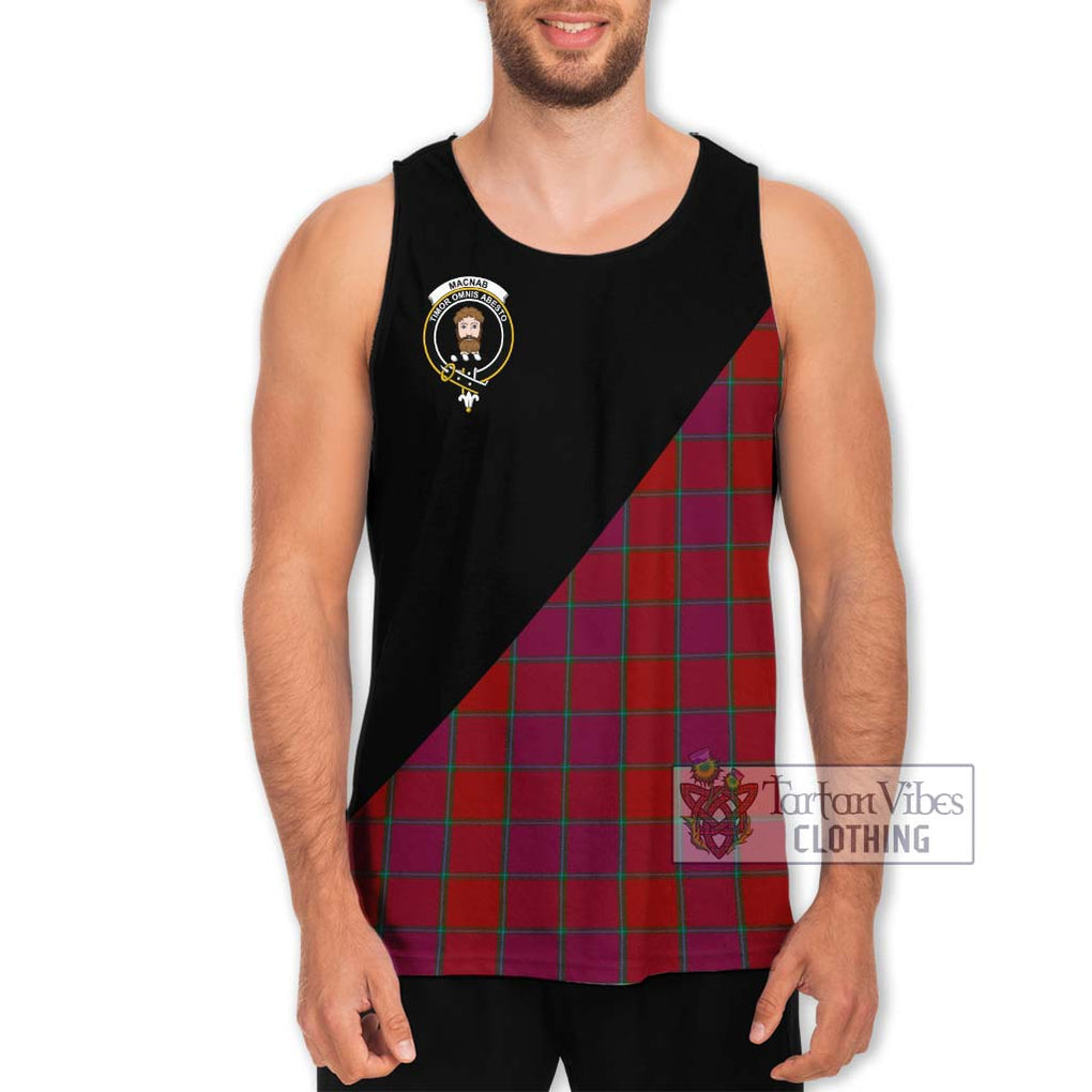 MacNab Old Tartan Men's Tank Top with Family Crest and Military Logo Style Men - Tartanvibesclothing Shop