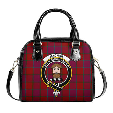 MacNab Old Tartan Shoulder Handbags with Family Crest