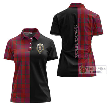 MacNab Old Tartan Women's Polo Shirt with Family Crest and Half Of Me Style