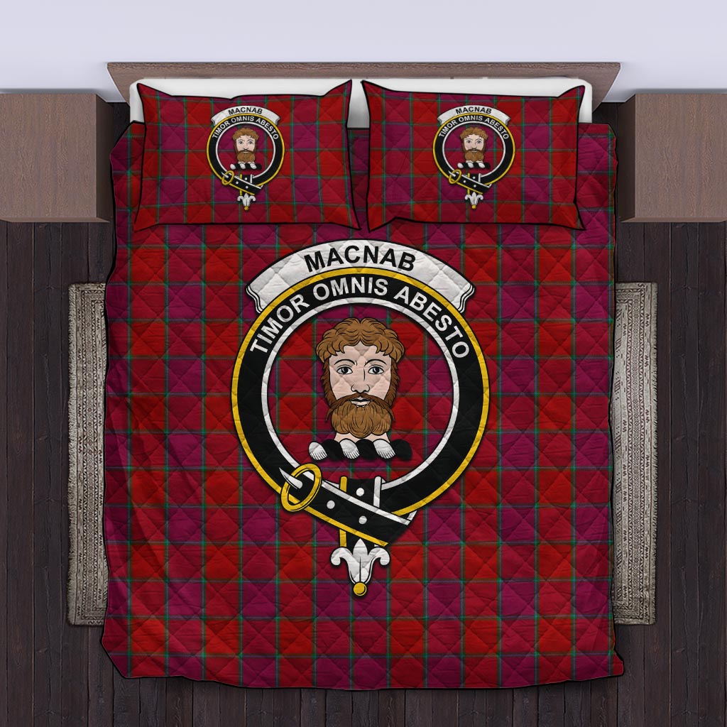 MacNab Old Tartan Quilt Bed Set with Family Crest Twin - Tartan Vibes Clothing