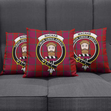 MacNab Old Tartan Pillow Cover with Family Crest