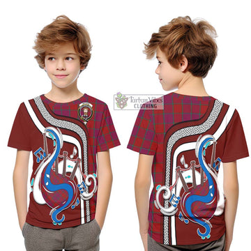 MacNab Old Tartan Kid T-Shirt with Epic Bagpipe Style