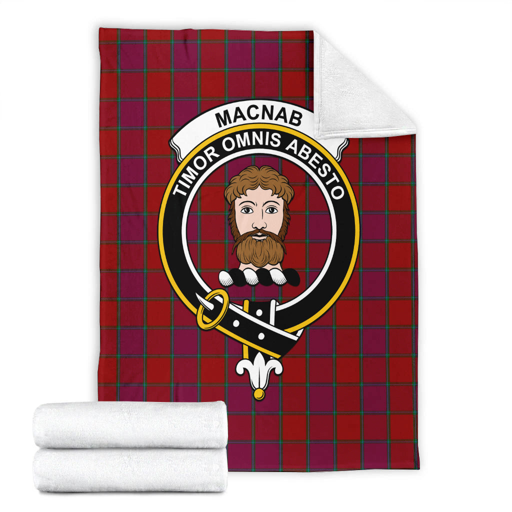 macnab-old-tartab-blanket-with-family-crest