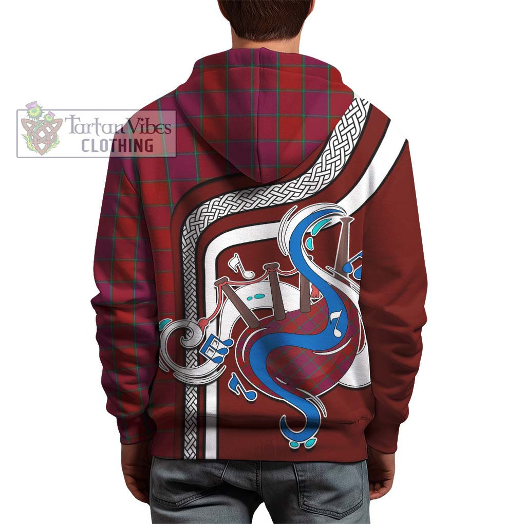 MacNab Old Tartan Hoodie with Epic Bagpipe Style - Tartanvibesclothing Shop