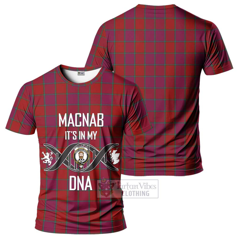 MacNab Old Tartan T-Shirt with Family Crest DNA In Me Style - Tartan Vibes Clothing