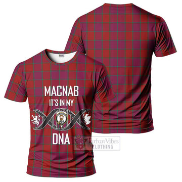 MacNab Old Tartan T-Shirt with Family Crest DNA In Me Style