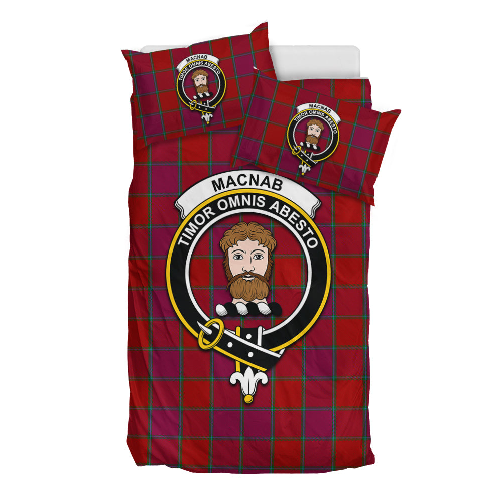 MacNab Old Tartan Bedding Set with Family Crest - Tartan Vibes Clothing