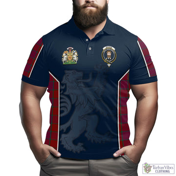 MacNab Old Tartan Men's Polo Shirt with Family Crest and Lion Rampant Vibes Sport Style