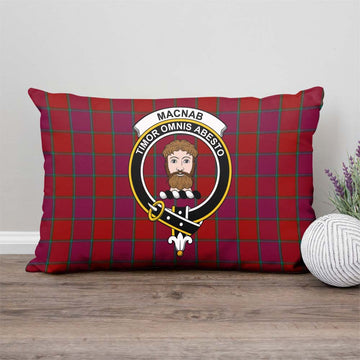 MacNab Old Tartan Pillow Cover with Family Crest