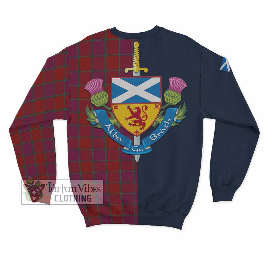 Tartan Vibes Clothing MacNab Old Tartan Sweatshirt with Scottish Lion Royal Arm Half Style