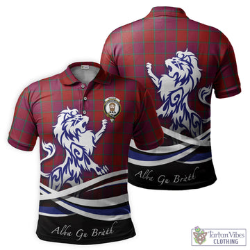 MacNab Old Tartan Polo Shirt with Alba Gu Brath Regal Lion Emblem